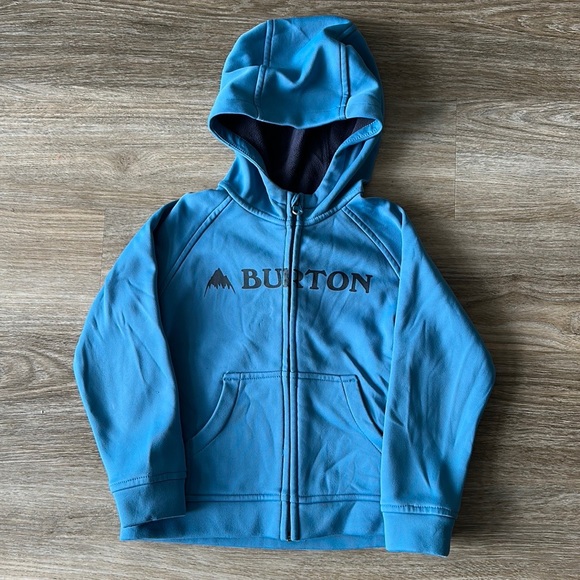 Burton Other - BURTON BLUE GRAPHIC FULL ZIP HOODIE BOYS 4T